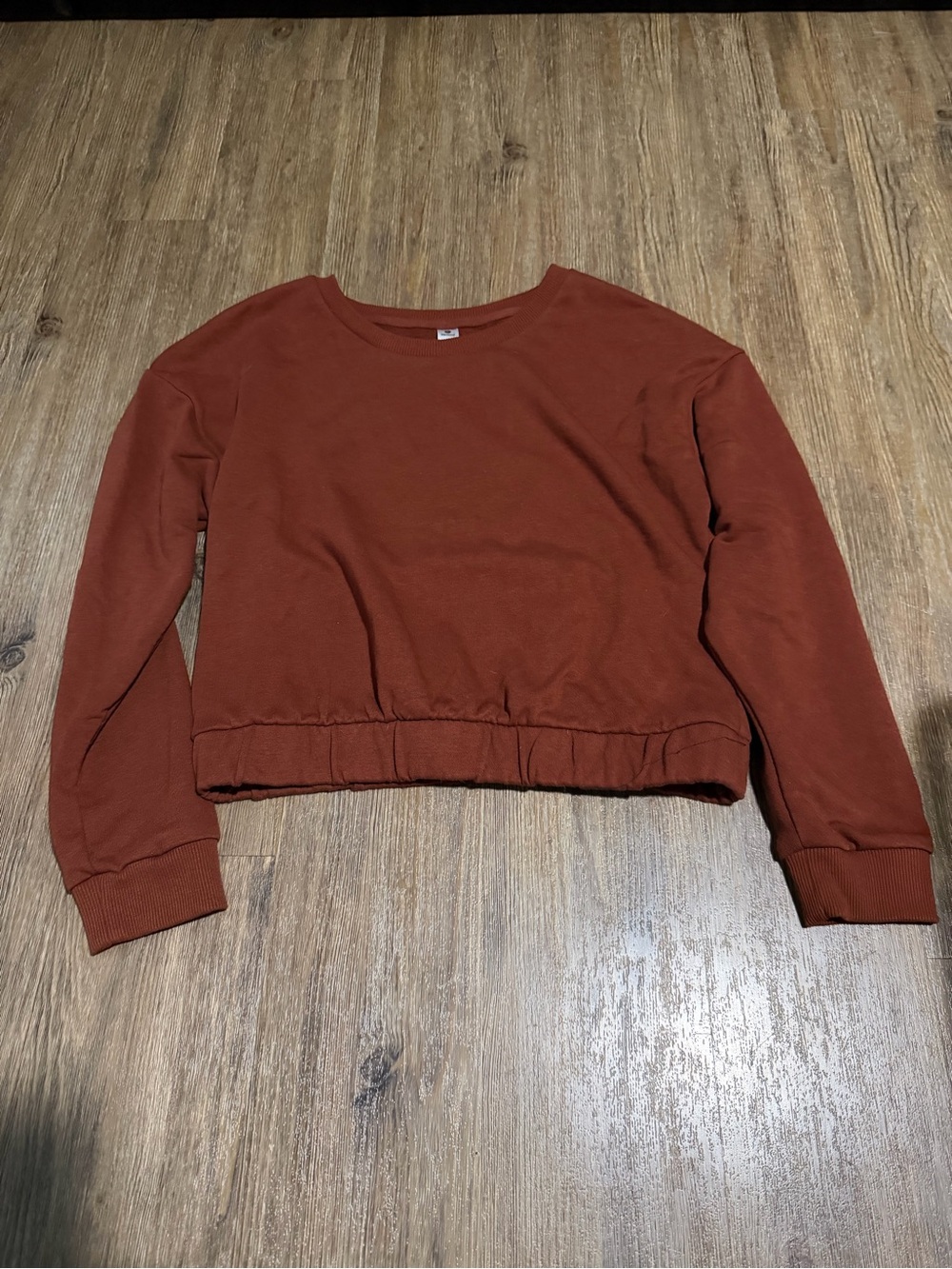 Women's Rust Cropped Sweatshirt - Brand: